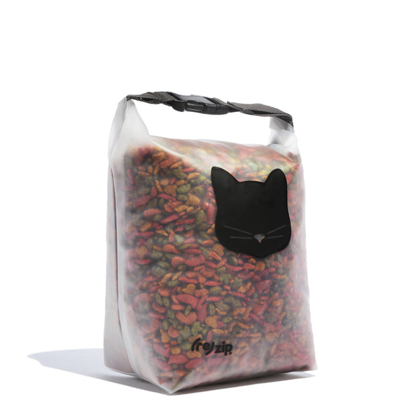 reusable cat food storage bag 14-cup great for at home or on the go