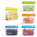  Stand-Up 1-cup  leakproof reusable snack ziploc bags 