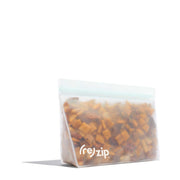 reusable quart ziploc bag leak proof freezer-safe for pantry and food storage