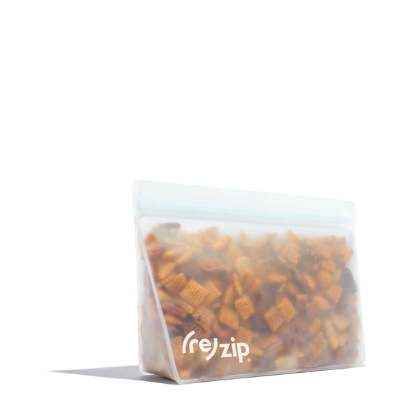reusable quart ziploc bag leak proof freezer-safe for pantry and food storage