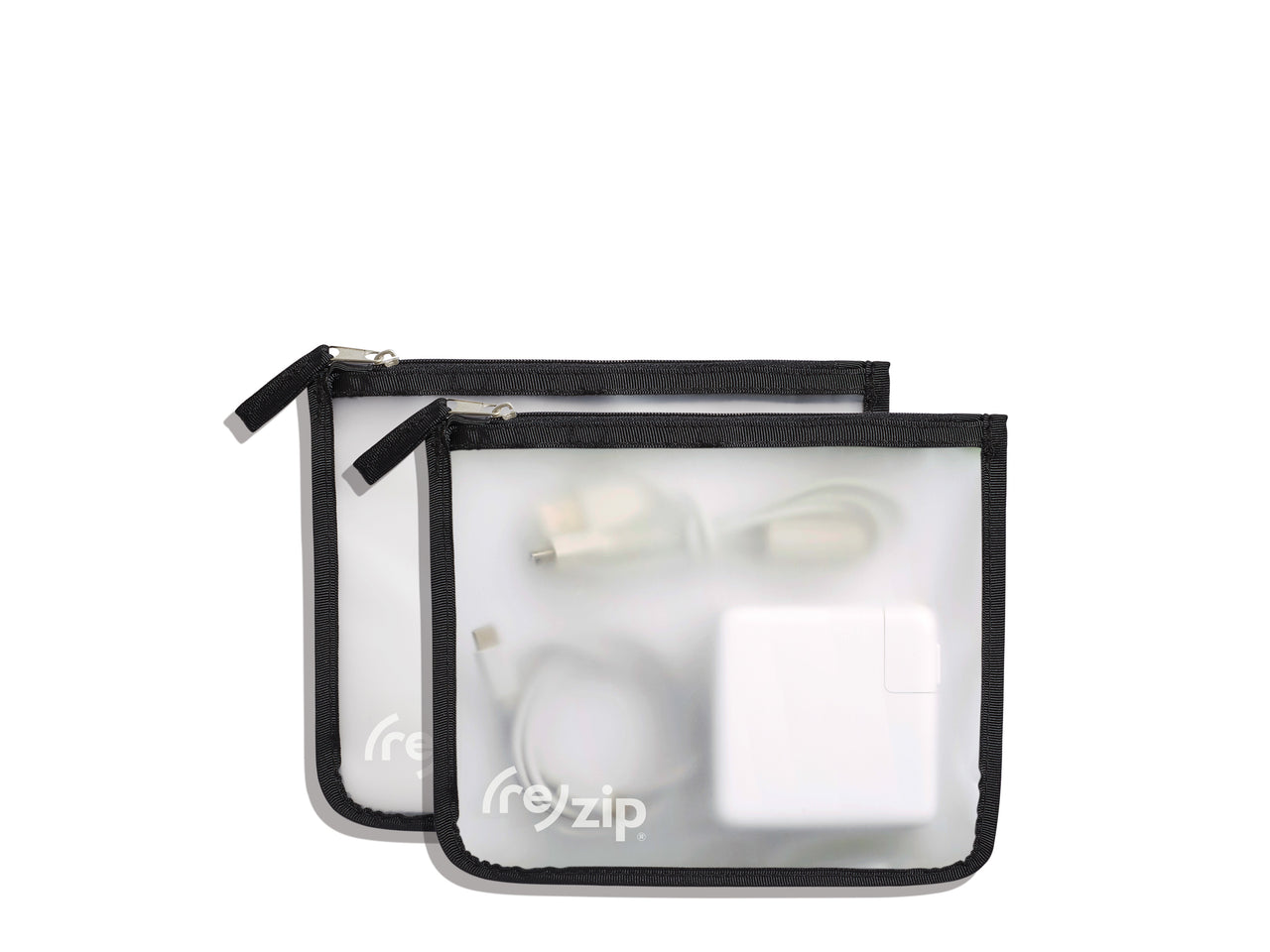 zippered bags for storing and organizing cords, power adapters, tech accessories for travel, school, office and at home
