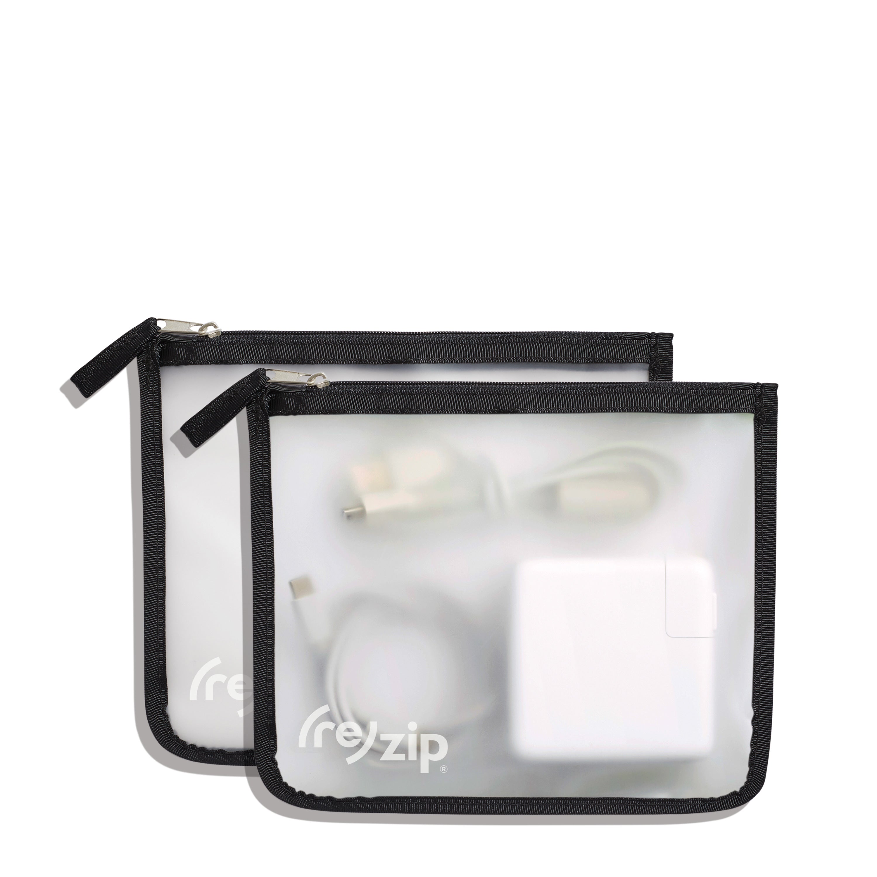Reusable Medium Bag 2-Pack - Zippered | Lightweight, Eco-Friendly
