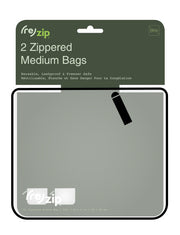 (re)zip Zippered Lunch Reusable Storage Bags - 2-pack in packaging