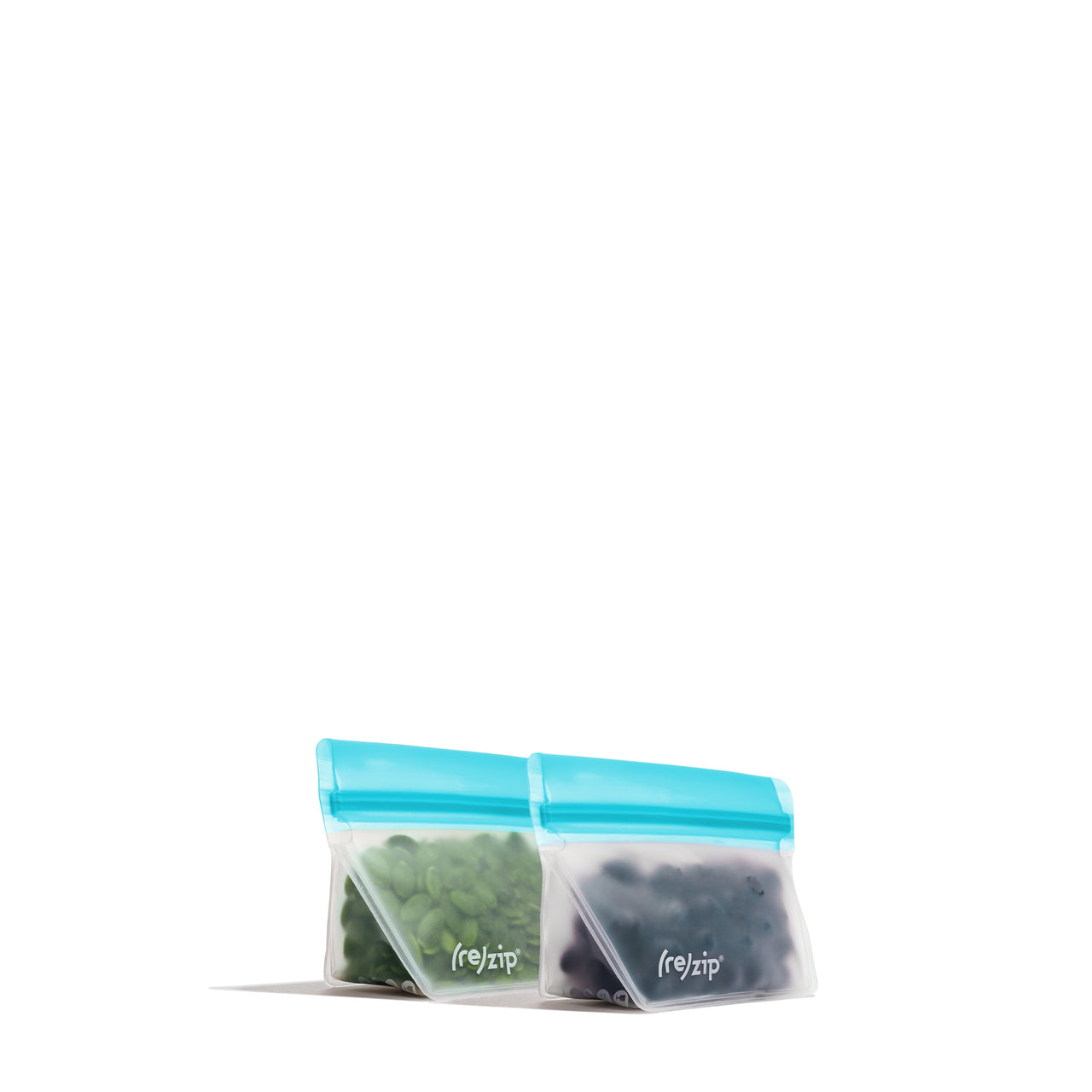 Stand-Up Reusable Storage Bags 2-Pack | 4 oz (½ Cup) Leakproof, Eco-Friendly, BPA-Free Snack and Food Bags