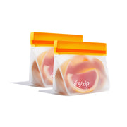 Stand-up 1-cup snack citrus saver food storage bags