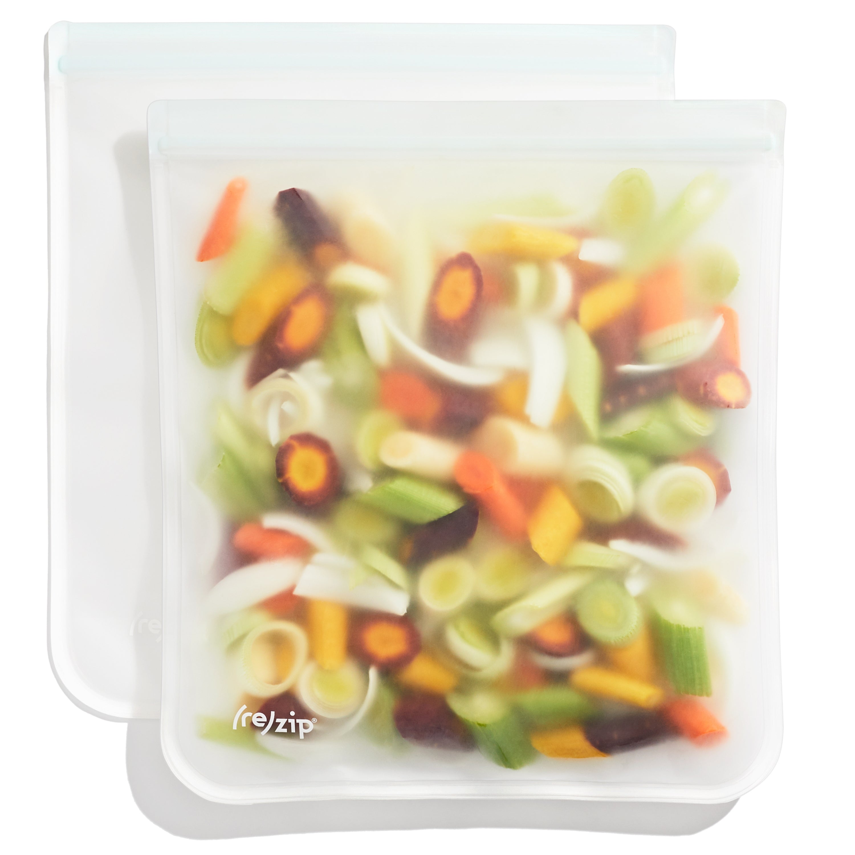 (re) zip Stand-Up Half Gallon Reusable Food Storage Bag | BPA-Free, Food Grade, Leakproof, Freezer and Dishwasher Safe - Thumbnail 5