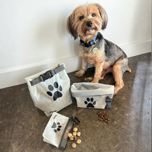 Reusable Clip N Go Pet Bowl Bag 2-Pack - Roll Top (6 Cup)