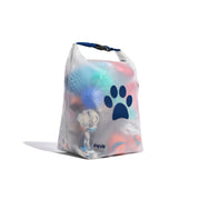 large lightweight reusable pet food storage bag in cobalt