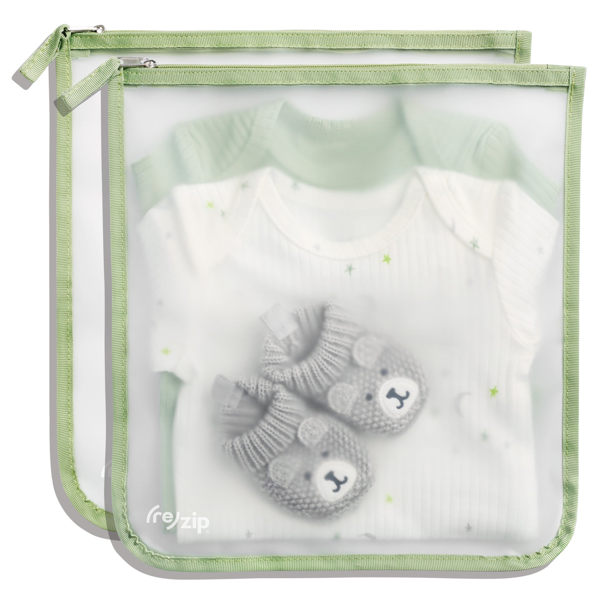 Zippered reusable gallon bags – clear, durable bags for kids’ daycare and pre-school clothes, organization, accessories, and toys