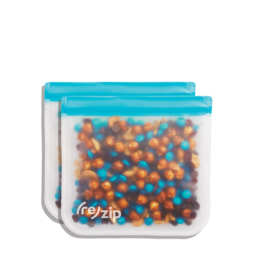 2-pack reusable lightweight sandwich bags for on-the-go lunch and snacks – eco-friendly, BPA-free, washable, leakproof storage bags for school, work, travel, and meal prep