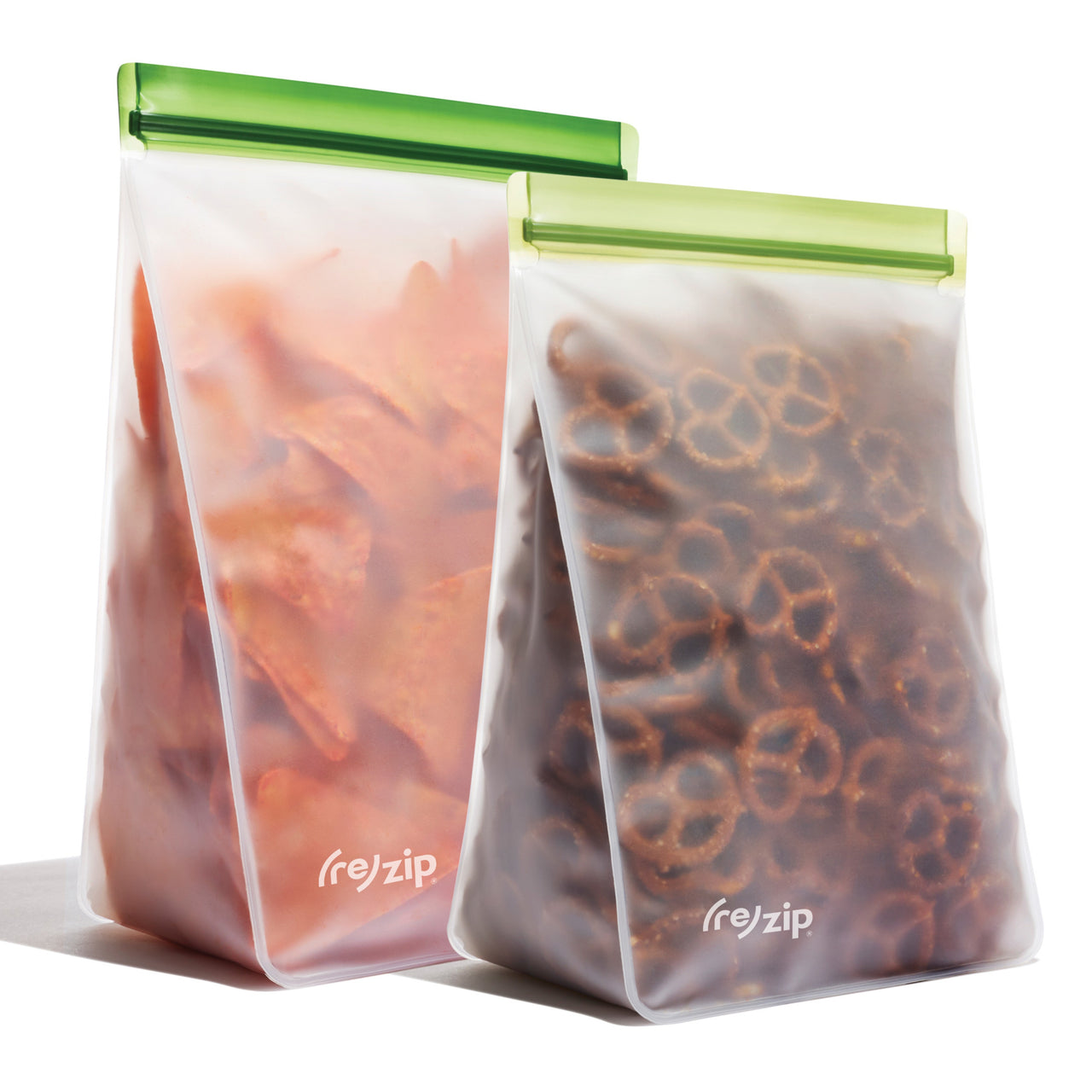 reusable pantry and refrigerator storage bags – large transparent bags for bulk grains, cereal, frozen fruit – airtight, leakproof, freezer-safe, eco-friendly