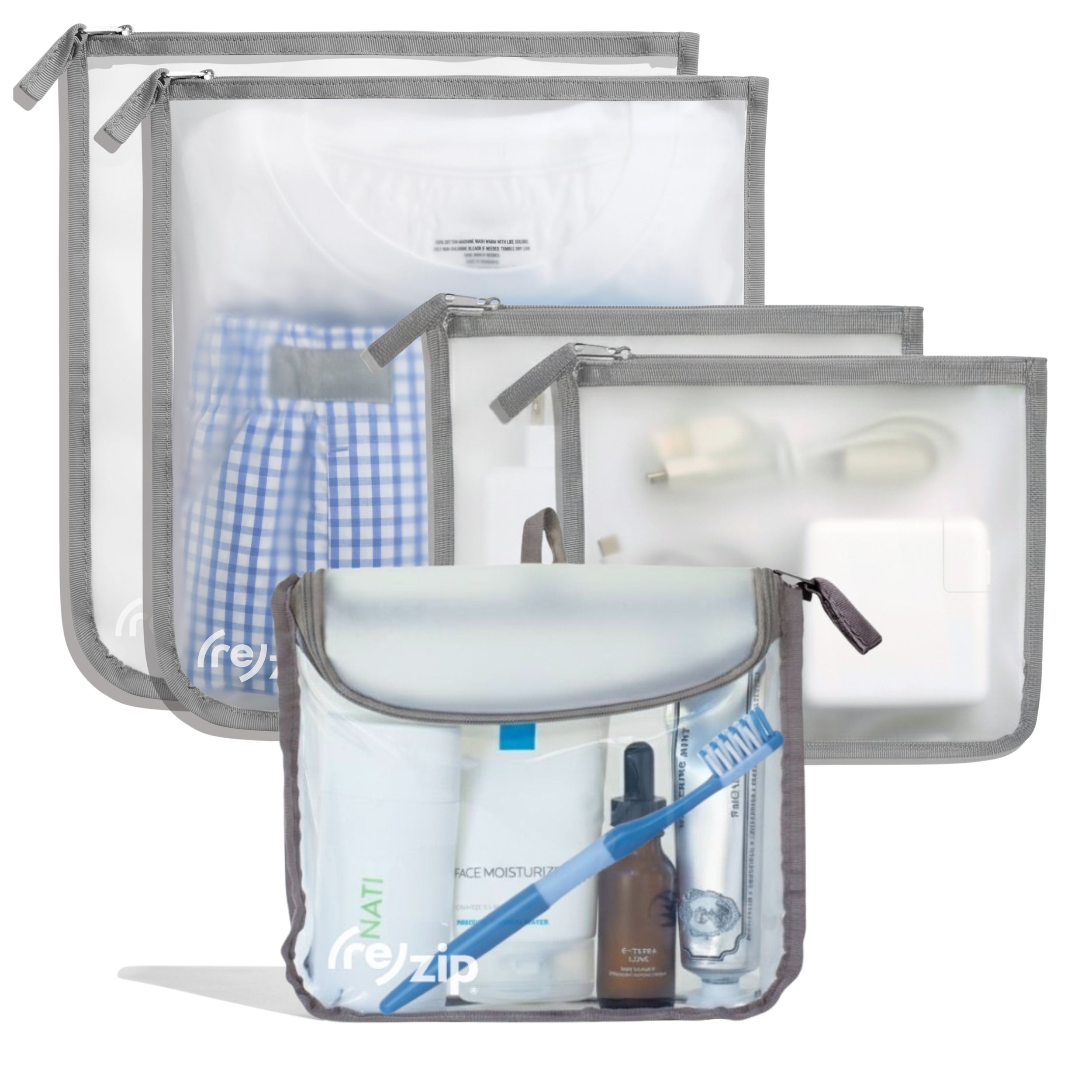 Reusable Travel Organization Kit