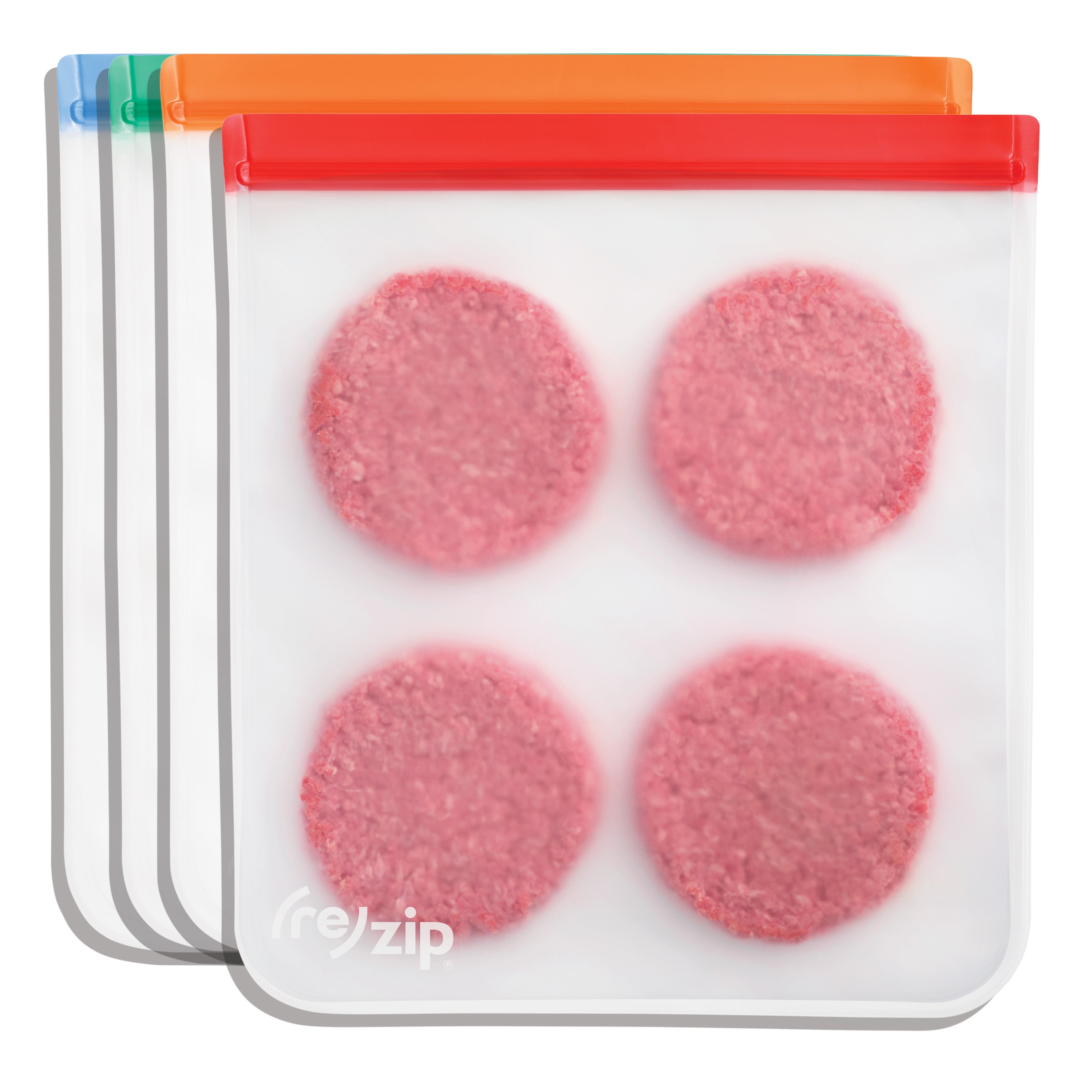 (re) zip Stand-Up Half Gallon Reusable Food Storage Bag | BPA-Free, Food Grade, Leakproof, Freezer and Dishwasher Safe - Thumbnail 4