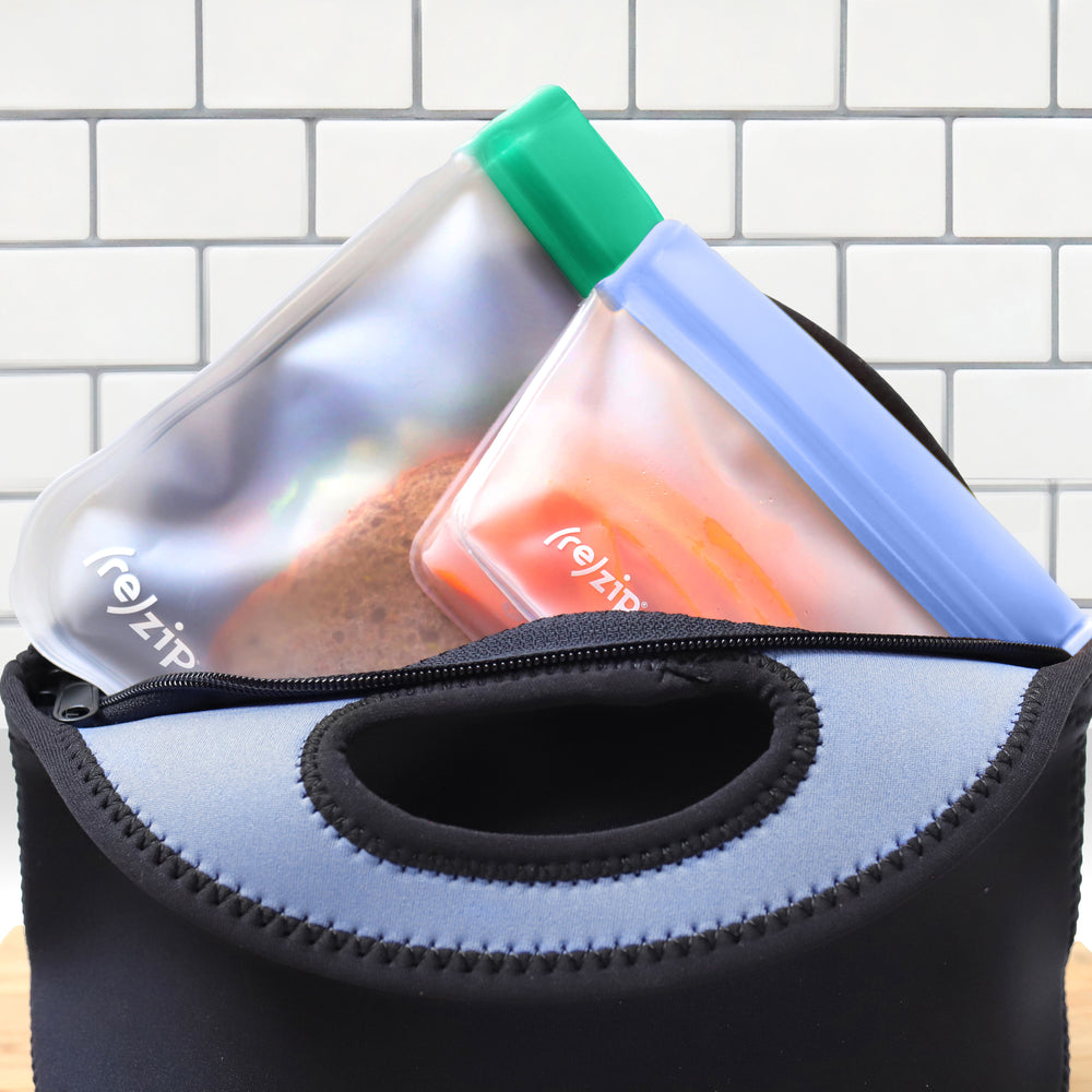 Lunch box essential reusable leakproof airtight sandwich and snack bag for school, picnics, playgrounds, on the go