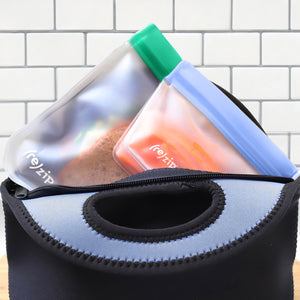 reusable leak proof back to school lunch sandwich and snack bags