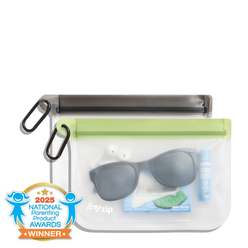 Reusable Take Me Along Bags + 2 Carabiners