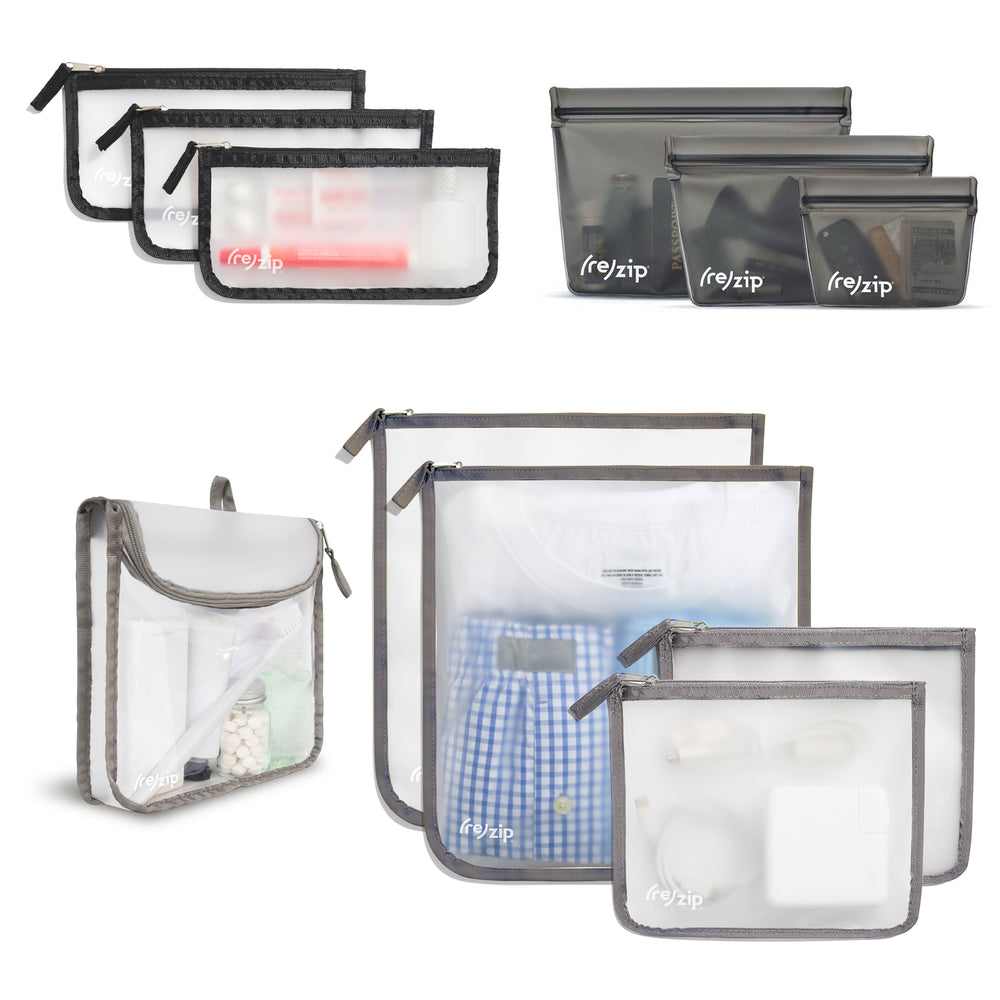 11-piece Zippered Travel Organization Kit