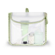 rezip travel quart toiletry bag with curved zippered pull