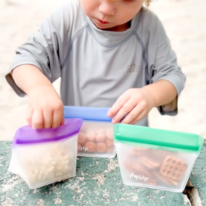 reusable leak proof freezer safe mini food storage bag, perfect for on the go snacking