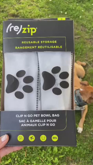 Clip N Go Pet Bowl Bag 2-Pack
