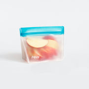 rezip 1-cup snack reusable food storage bag holds 1 sliced apple making it the perfect solution for on the go snacking