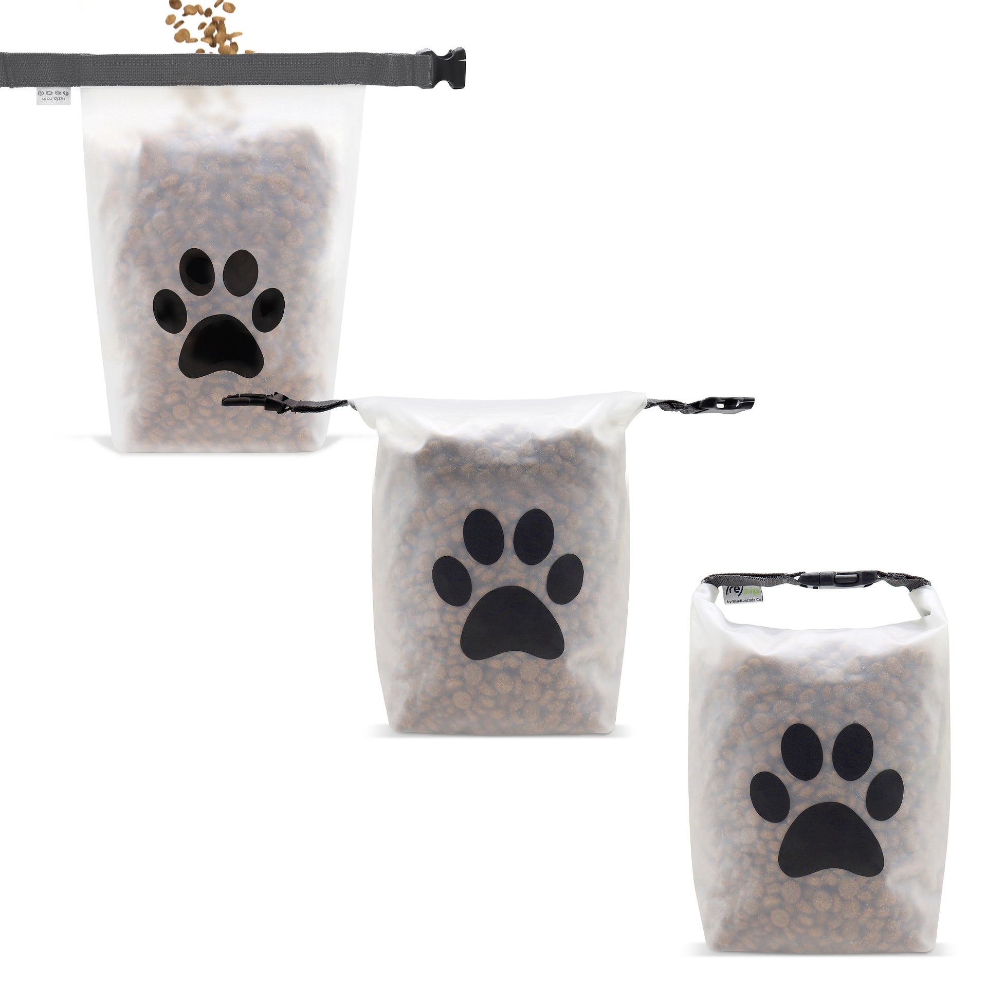 rezip Large Pet Food Storage Bag (40-Cup) | BPA-Free, Food Grade, Pet Safe | Keeps Food Fresh for Camping, Dog Boarding, Travel, and Everyday 