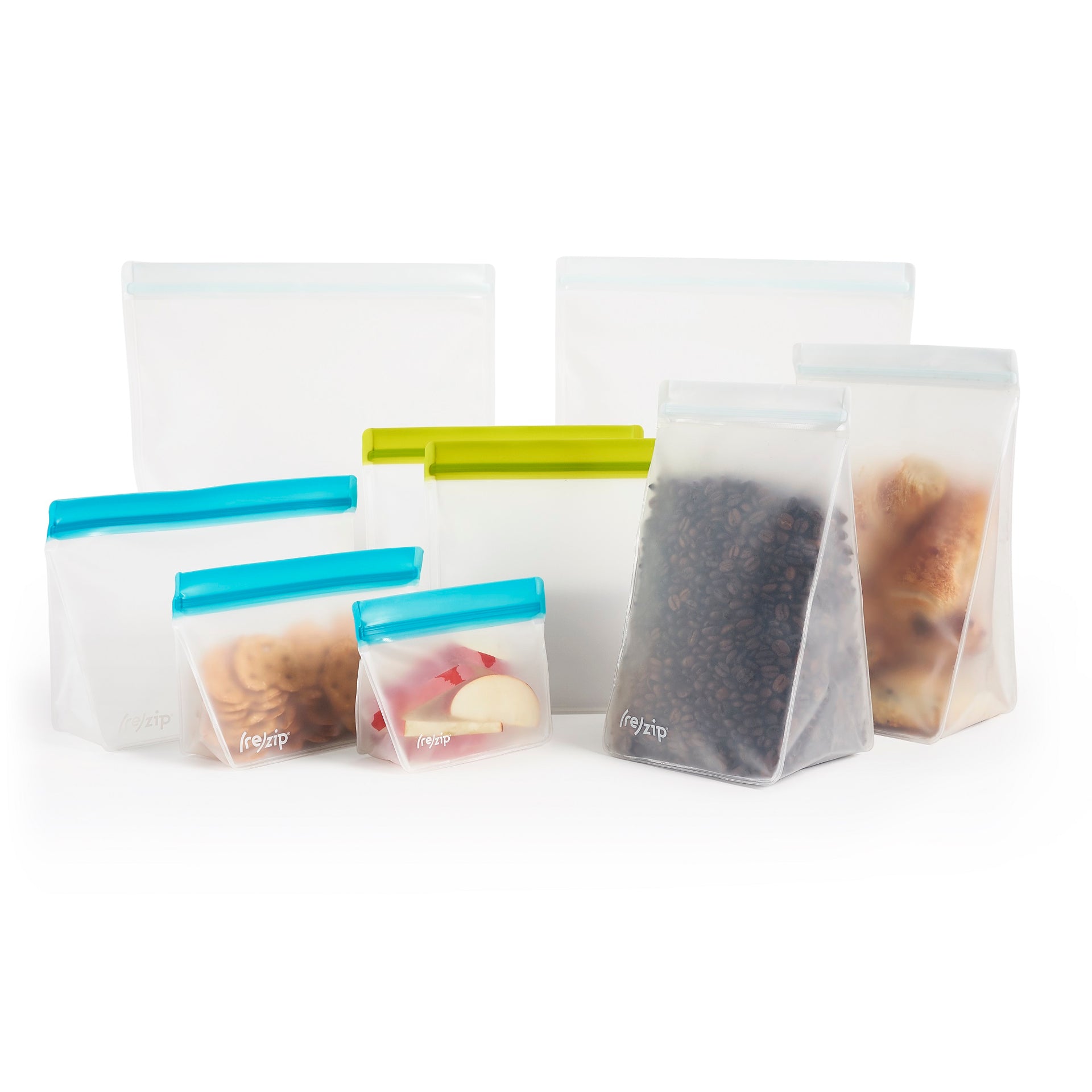Silicone Food Bags, Reusable Leak Proof Fresh-keeping Containers