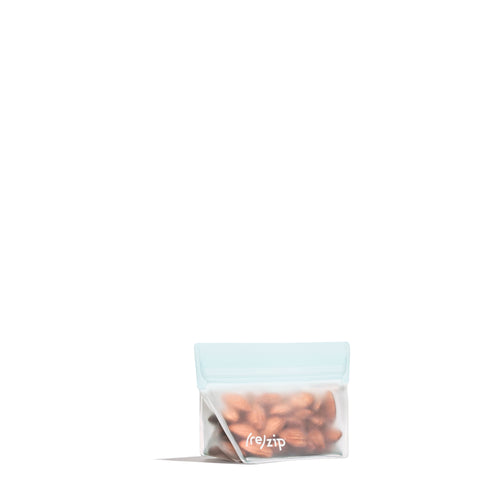 Standup mini snack 1/2 cup | 4-ounce Leak proof Reusable Storage Bag 1-pack