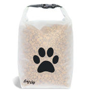 40-cup large black reusable pet dry food storage bag – perfect for camping, boarding, and long getaways
