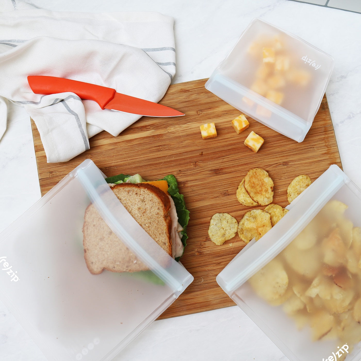 reusable leak proof lunch bags for sandwiches and snacks