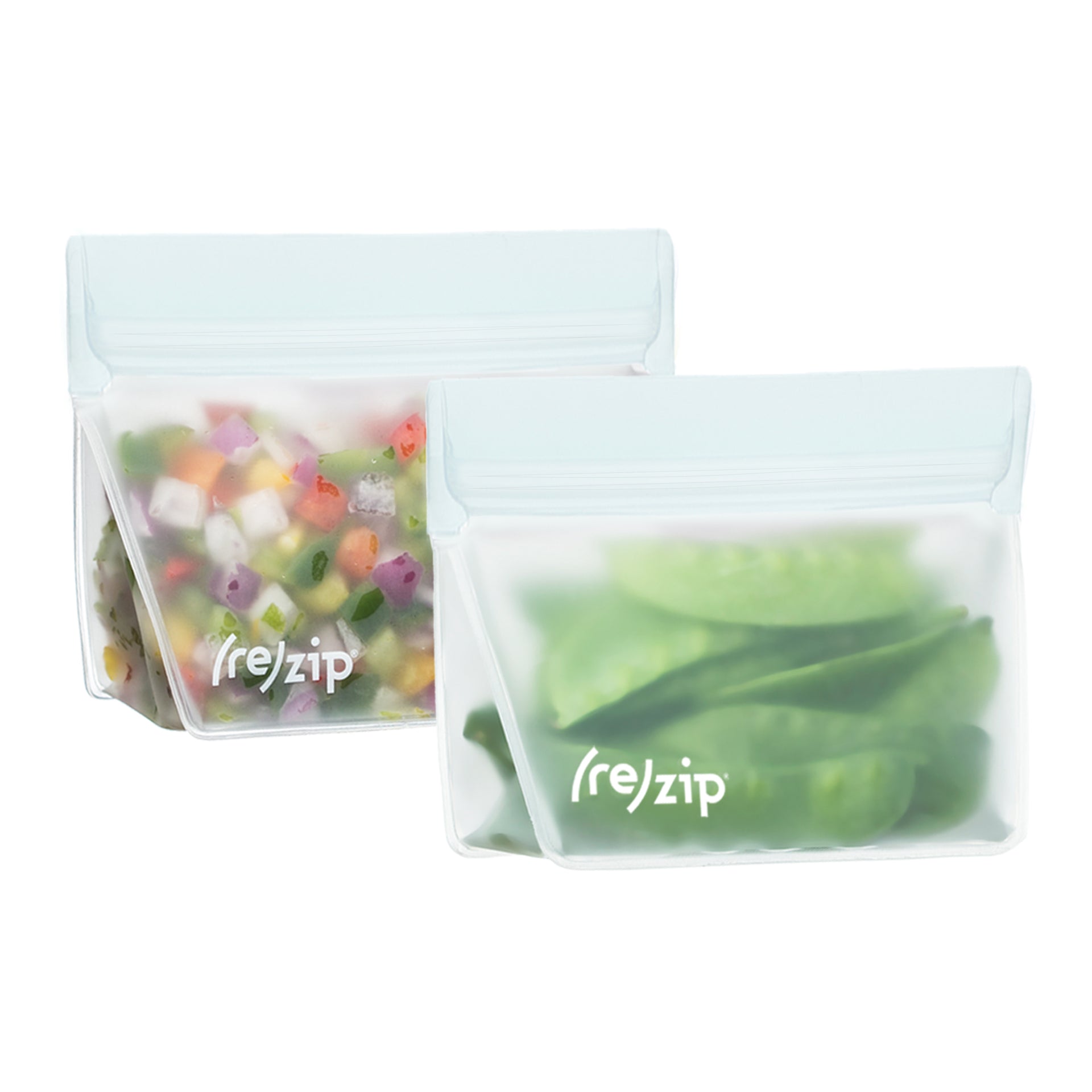 Dropship Green Reusable Food Storage Bags Stand Up - 12 Pack