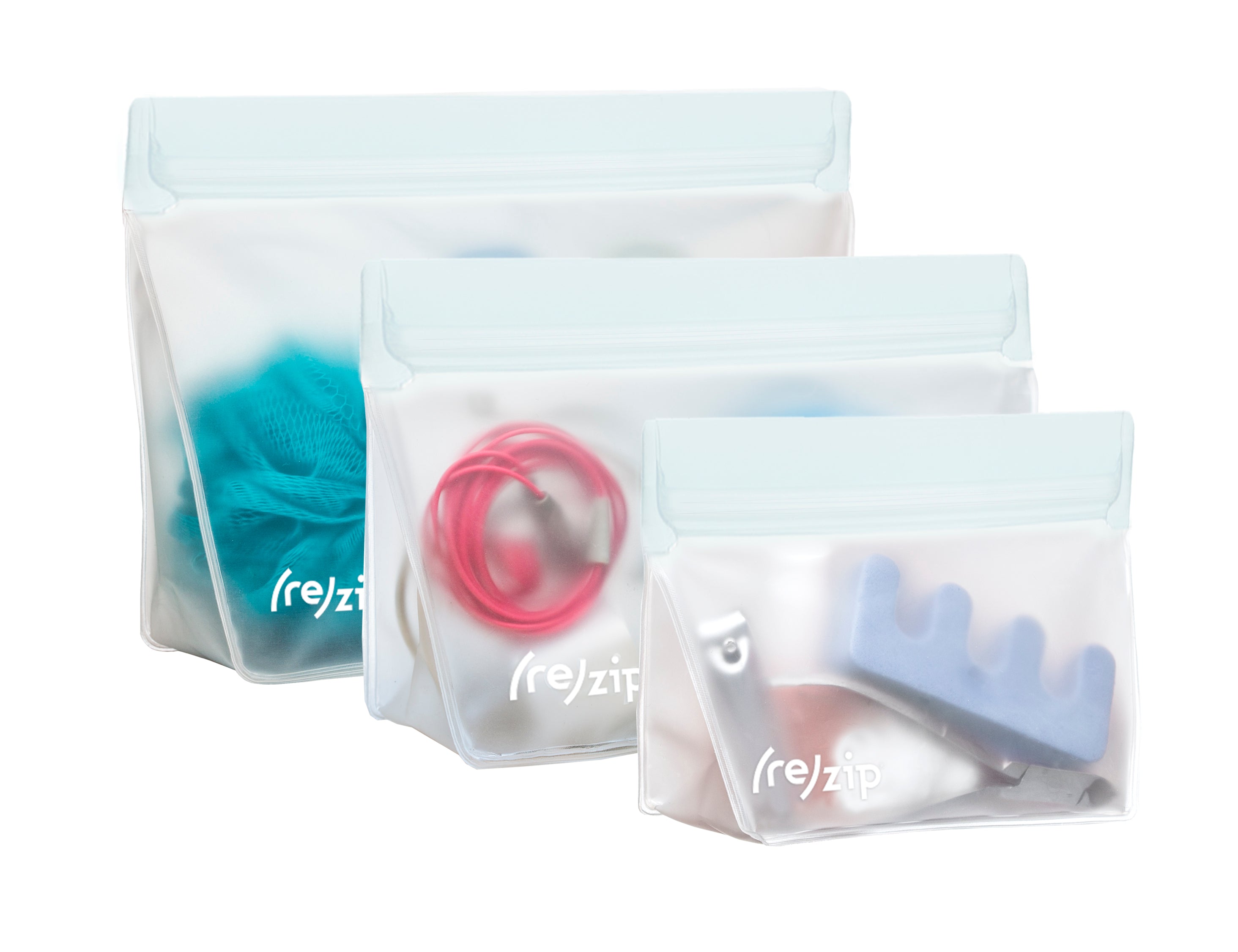 Zip shop reusable bags